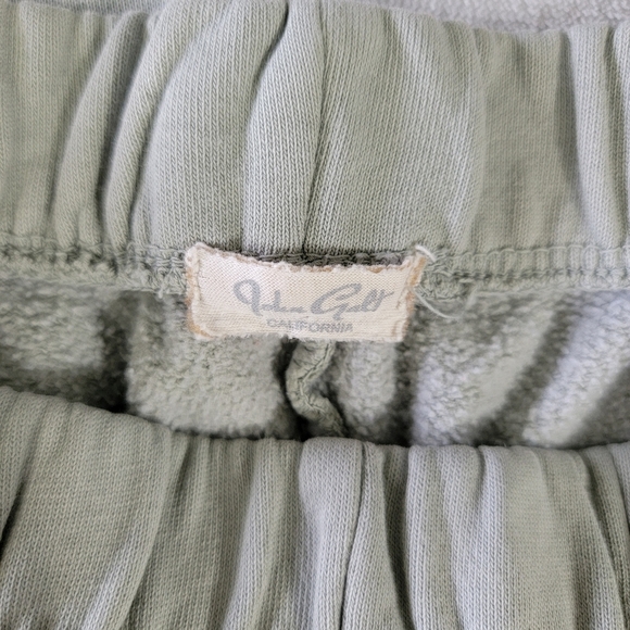 John Galt Sage Light Green Sweatpants Gathered Ankle Comfy Casual OS Small - Picture 5 of 8